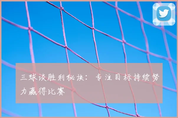 三球谈胜利秘诀:专注目标持续努力赢得比赛